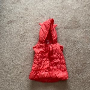 Pink hooded vest